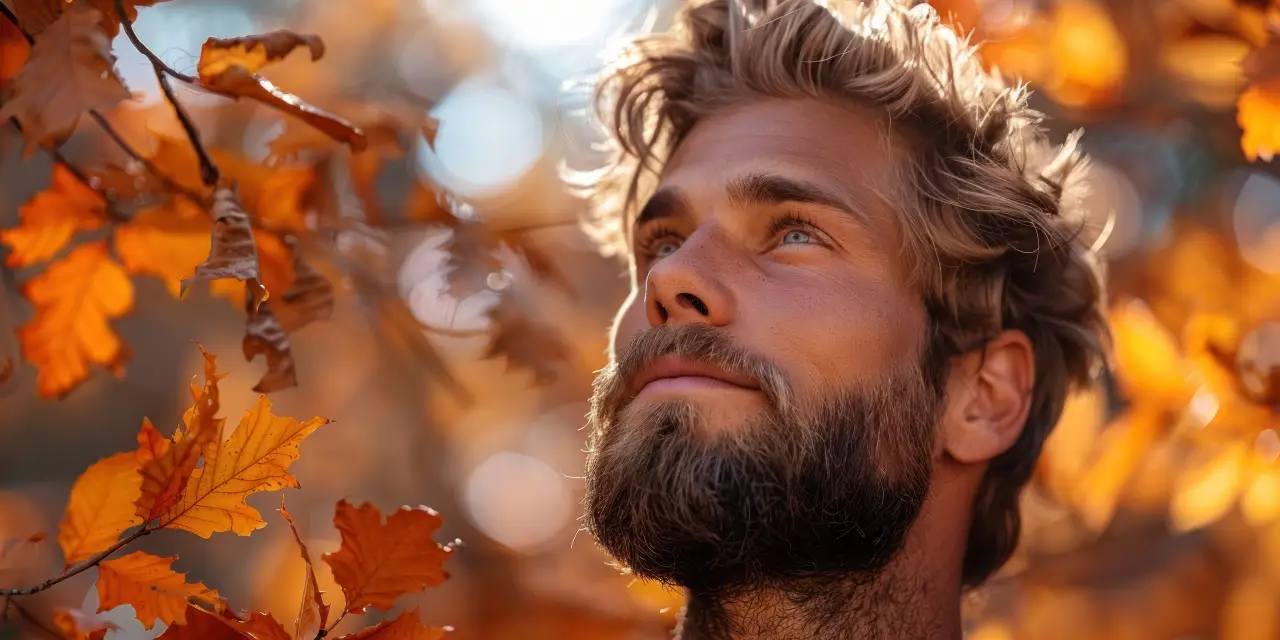 cura della barba in autunno